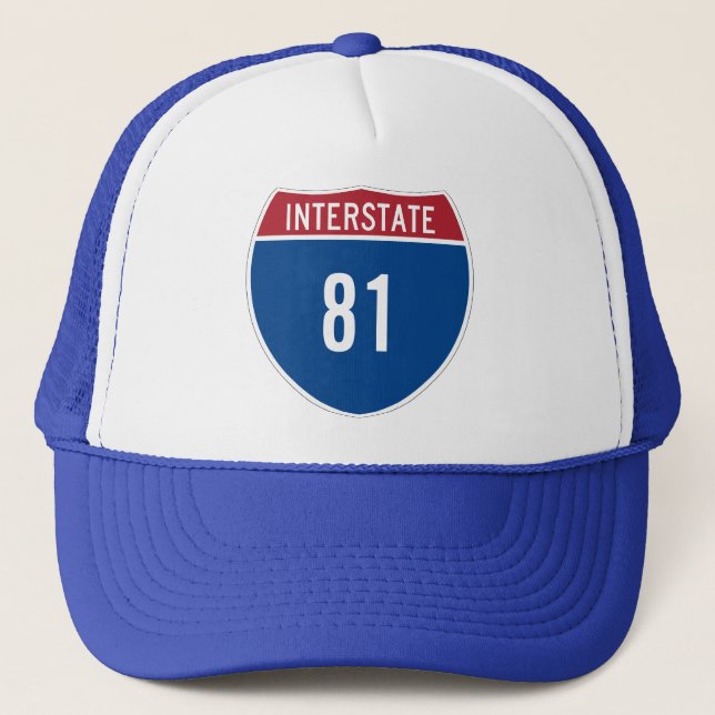 Gorra De Camionero Gorrito de la Interestatal 81 (Anverso)