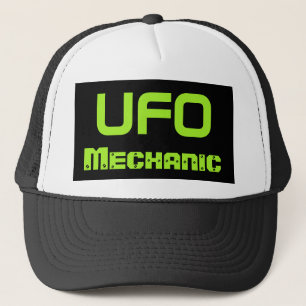 Gorra De Camionero Gorrito de mecánico divertido de ovni para hombres