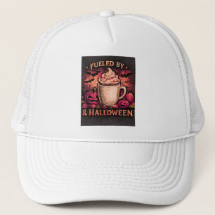 Gorra De Camionero Gorrito de Otoño de Halloween y Café