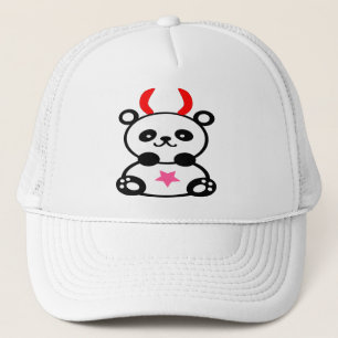 Gorra De Camionero ♫♥Gorro de camionero de panda bebé diabólicamente