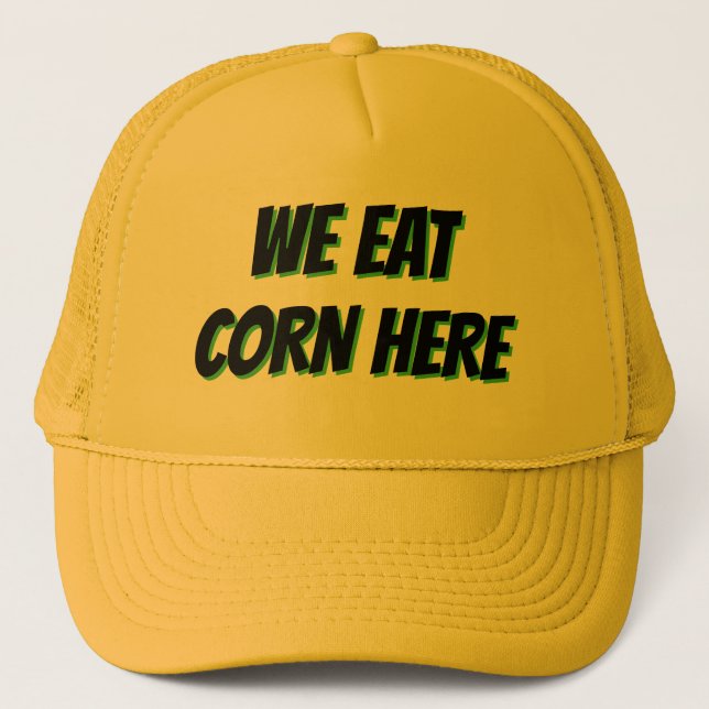 GORRA DE CAMIONERO GORRÓN DE COMEDORES DE MAÍZ.  (Anverso)