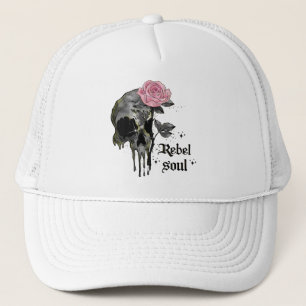 Gorra De Camionero Gótico Skull   Rebel Soul