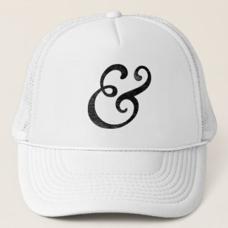 Gorra De Camionero Goudy Old Style Itálica Letterpress Negro