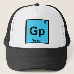 Gorra De Camionero Gp - Gulfport Mississippi Química Tabla Periódica