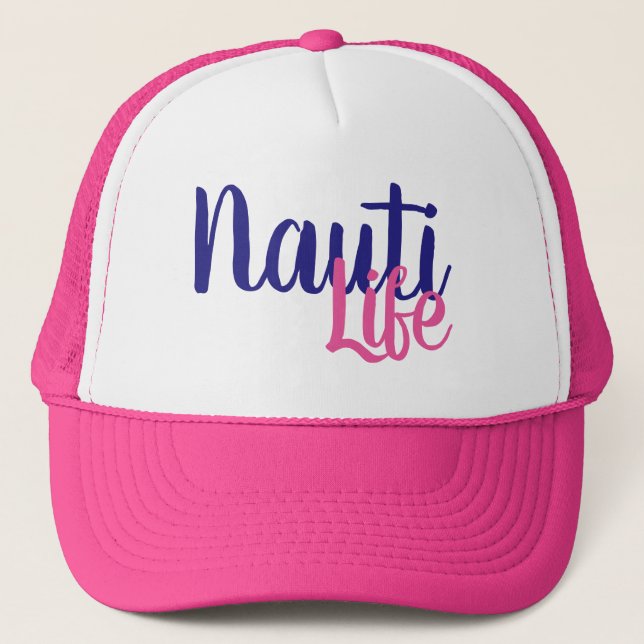 Gorra De Camionero Grabación de bonito NAUTI LIFE SCRIPT | (Anverso)