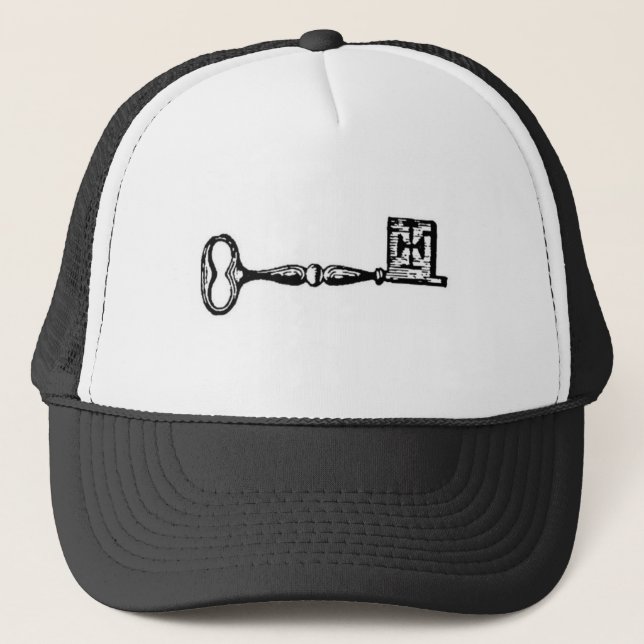 Gorra De Camionero Grabado antiguo de la llave maestra (Anverso)