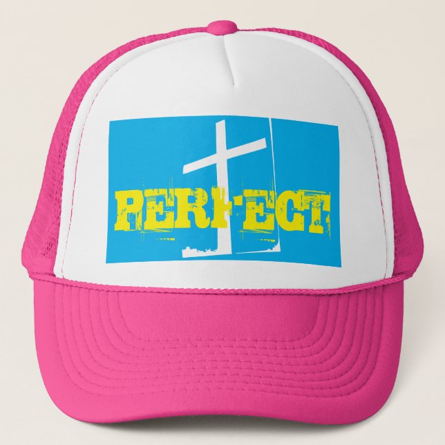 Gorra De Camionero grabado y cruz grunge PERFECT | (Anverso)