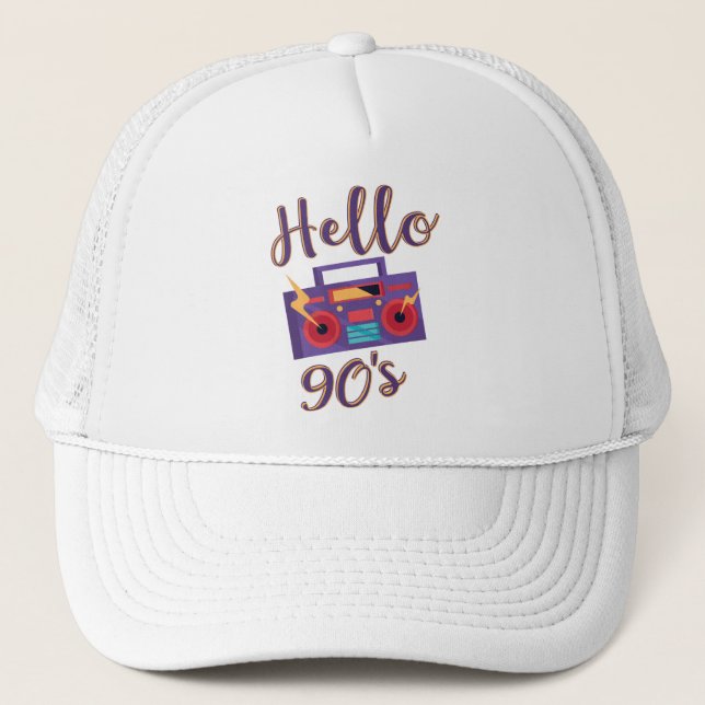 Gorra De Camionero Grabador de audio de radio de los años 90 (Anverso)