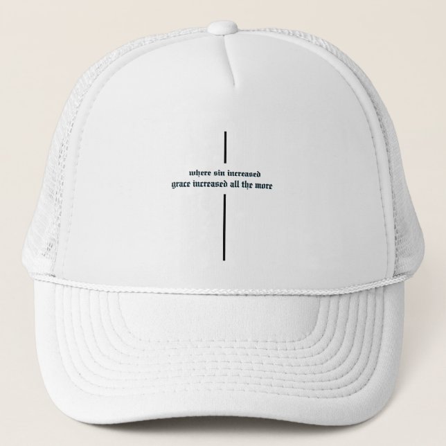Gorra De Camionero Gracia Aumentar negro (Anverso)