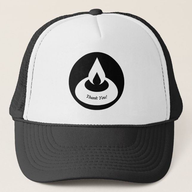 Gorra De Camionero ¡Gracias A La Luz De Aceite Negra Moderna! (Anverso)