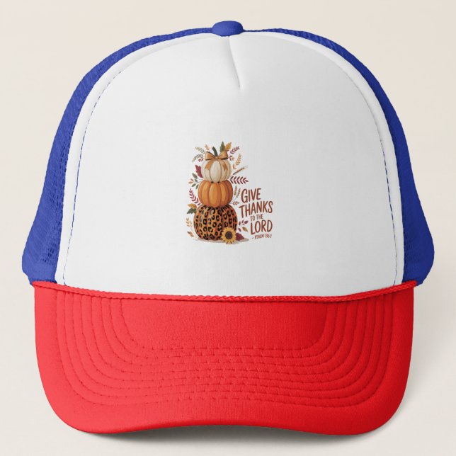 Gorra De Camionero Gracias al Señor, cae la Calabaza (Anverso)
