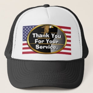 Gorra De Camionero ¡Gracias por su gorra del camionero del servicio!