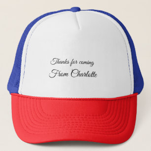 Gorra De Camionero gracias por venir agregar nombre mensaje de texto 