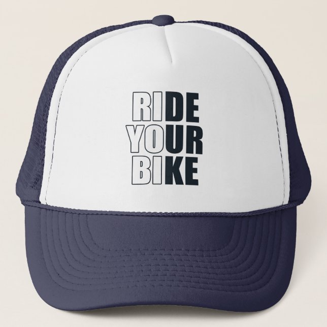 Gorra De Camionero Graciosa cita de bicicleta de montaña (Anverso)
