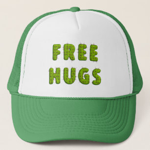 Gorra De Camionero Gracioso abrazo libre cactus tipografía humor
