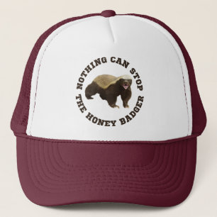 Gorra De Camionero Gracioso Badger de miel de animal salvaje 