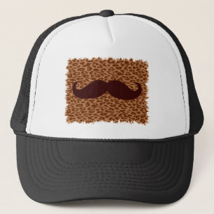 Gorra De Camionero Gracioso bigote marrón