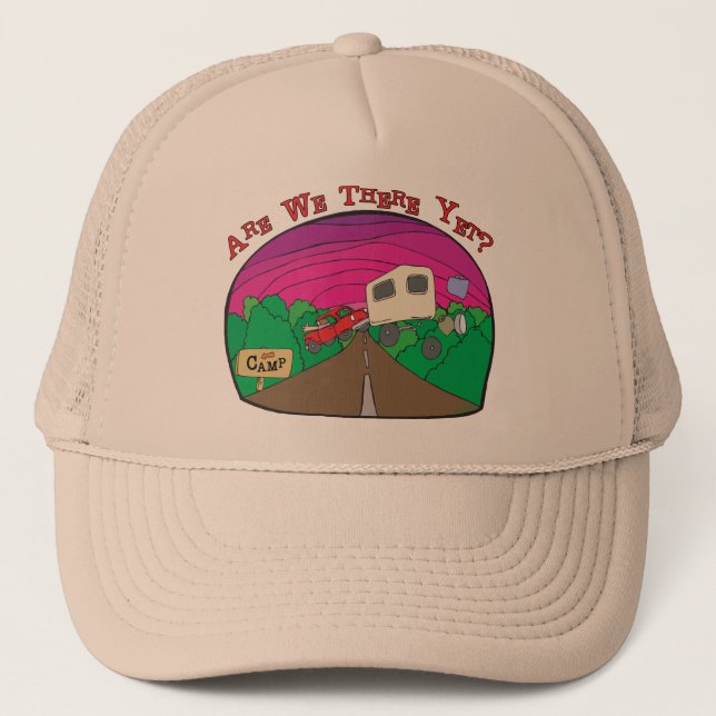 Gorra De Camionero Gracioso Camping (Anverso)