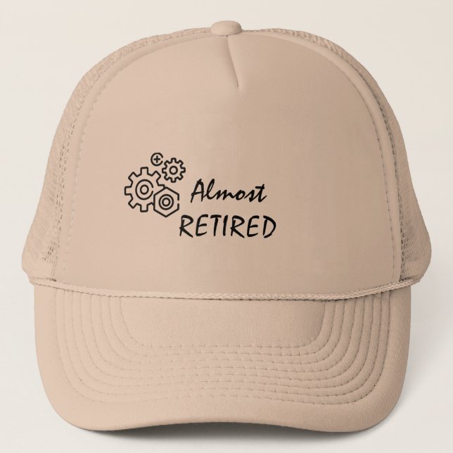 Gorra De Camionero Gracioso Casi Retirado (Anverso)