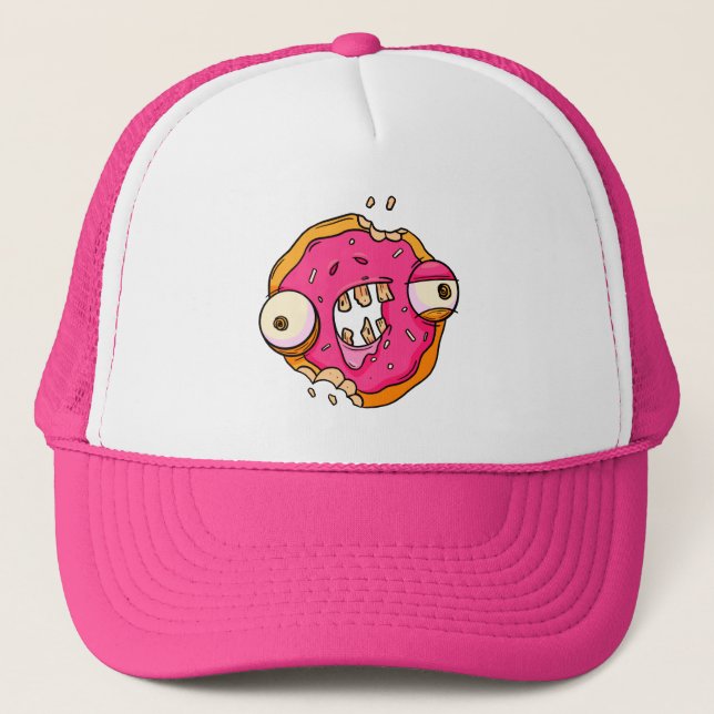 Gorra De Camionero Gracioso diseño Donut Zombie (Anverso)