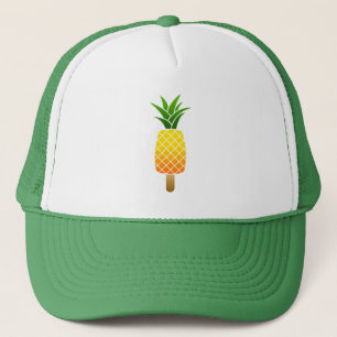 Gorra De Camionero Gracioso Ice Drop Piña Refrescando Fruta Veraniega