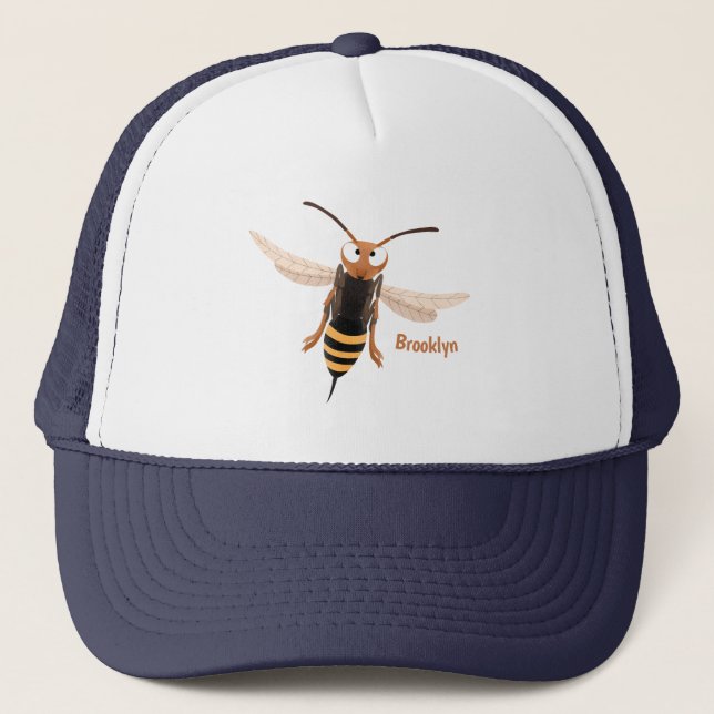 Gorra De Camionero Gracioso ilustracion personalizado de avispas de a (Anverso)