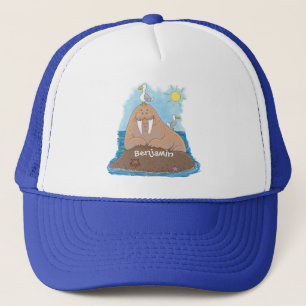Gorra De Camionero Gracioso ilustracion personalizado de moras felice