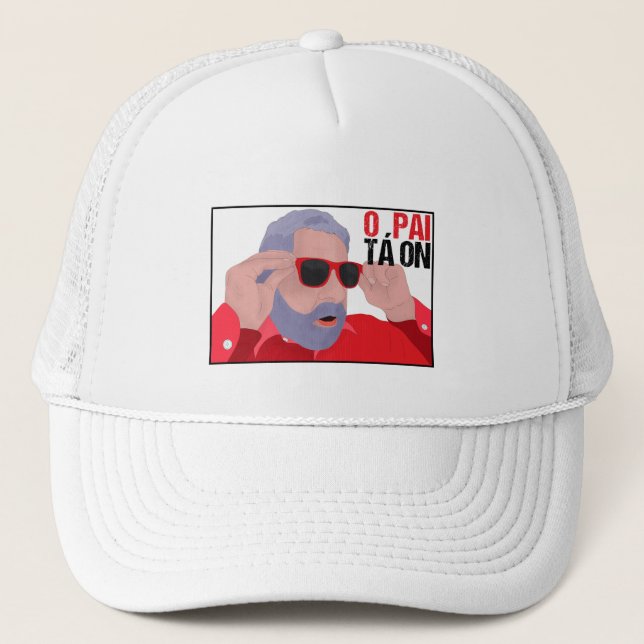 Gorra De Camionero Gracioso Lula Meme con gafas de sol (Anverso)