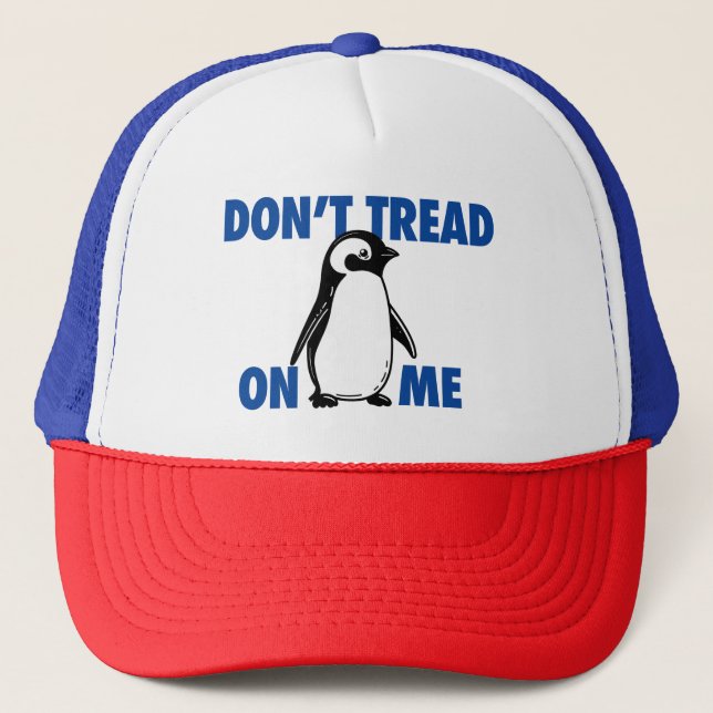 Gorra De Camionero Gracioso meme político Penguin Tariff (Anverso)