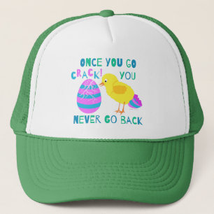 Gorra De Camionero Gracioso Personalizado de humor de huevo de pollo 