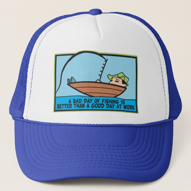 Gorra De Camionero Gracioso pescador (Anverso)