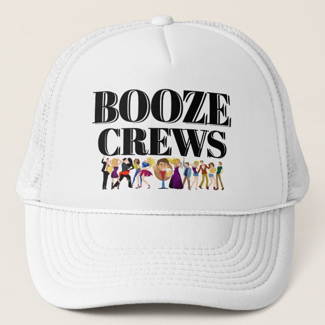 Gorra De Camionero Gracioso regalo de béisbol de Novedad Idea BOOZE C (Anverso)