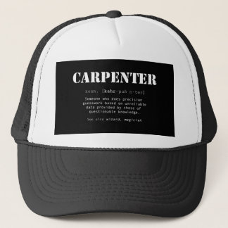 Gorra De Camionero Gracioso regalo de carpintero - Definición de dicc