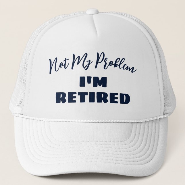 Gorra De Camionero Gracioso regalo de jubilación (Anverso)