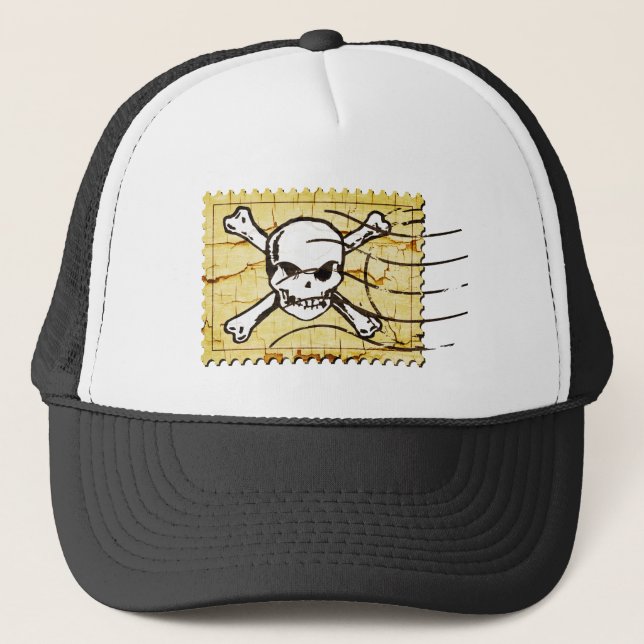 Gorra De Camionero Gracioso sello de cráneo 2 (Anverso)