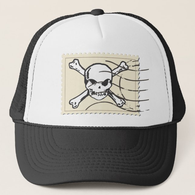 Gorra De Camionero Gracioso sello de cráneo 4 (Anverso)