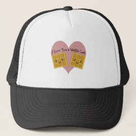 Gorra De Camionero Gracioso Te Amo Un Waffle Lot Cute Kawaii Waffles