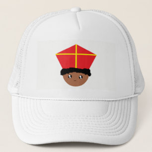 Gorra De Camionero Gracioso toque San Nicolás Miter Zwarte Piet Kids
