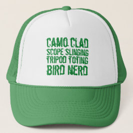 Gorra De Camionero Gracioso trípode de camo vestido con nerd de pájar