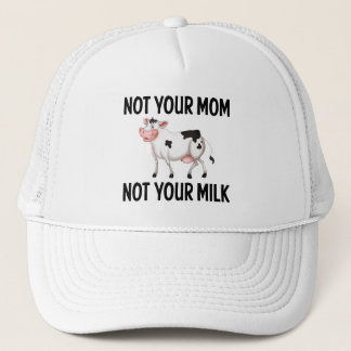 Gorra De Camionero Gracioso Vegan, Vegetariano / Cita Leche
