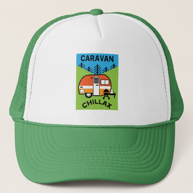 Gorra De Camionero Graciosos regalos de caravana | Mejor caravana | C (Anverso)