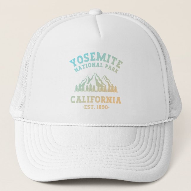 Gorra De Camionero Gradiente de senderismo de California en el Parque (Anverso)