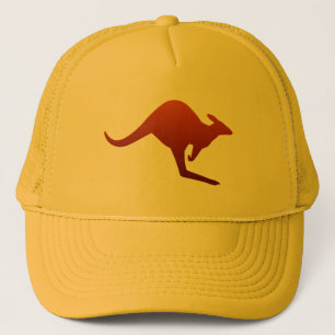 Gorra De Camionero Gradiente del desierto Naranja quemado Kangaroo Si