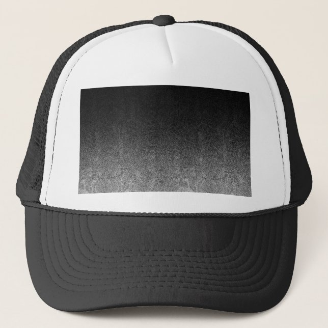 Gorra De Camionero Gradiente Purpurina plateado y negro (Anverso)