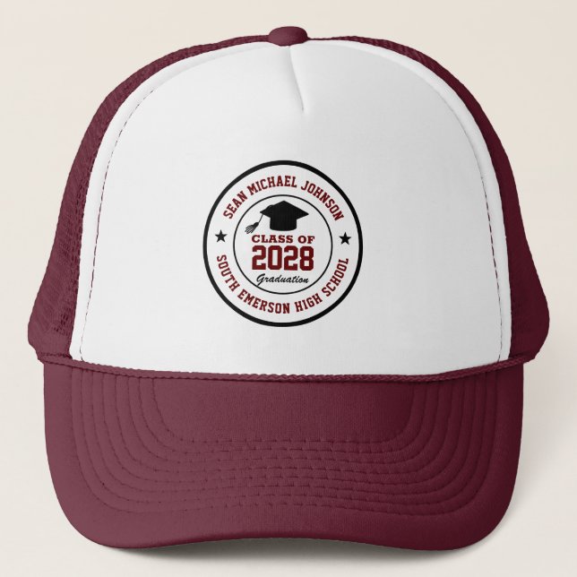 Gorra De Camionero Graduación De Secundaria De Grado Universitario (Anverso)