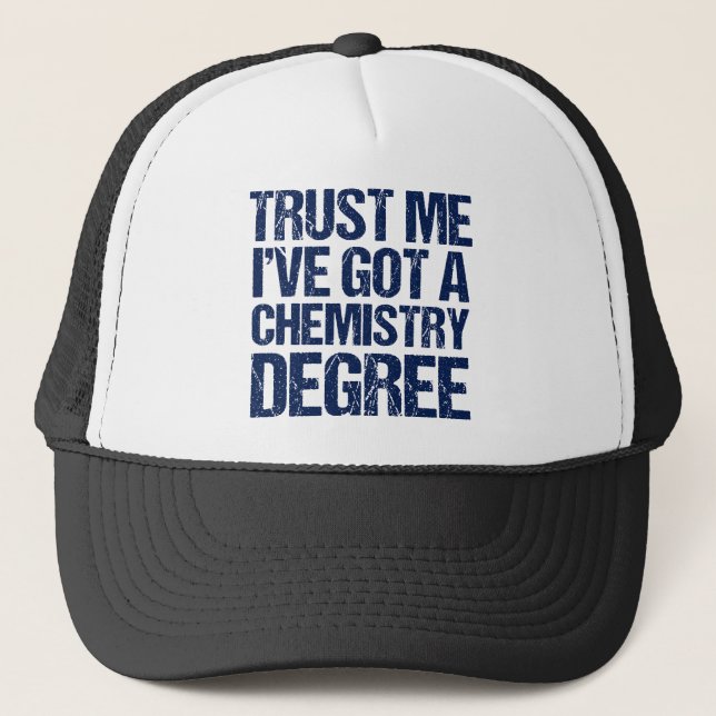 Gorra De Camionero Graduación divertida de química (Anverso)