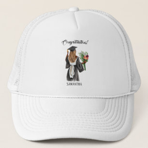 Gorra De Camionero Graduación personalizada de acuarela (13)
