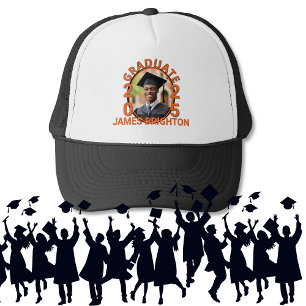 Gorra De Camionero Graduado de fotografía temática naranja