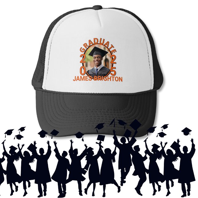 Gorra De Camionero Graduado de fotografía temática naranja (Subido por el creador)