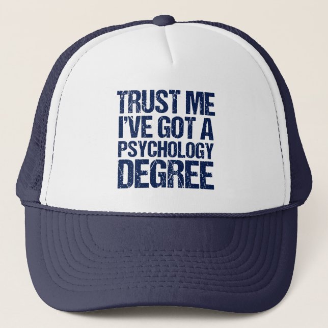 Gorra De Camionero Graduado de Psicología divertida Psicólogo (Anverso)